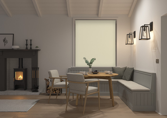 Rimini (Blackout), Cream & Illusion Sandy - Double Roller Blind - Image 7